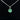 18K WHITE GOLD EMERALD "SNOWFLAKE" NECKLACE