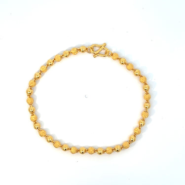 24K BEAD STATION BRACELET (L)