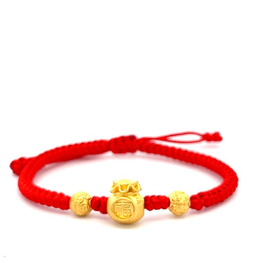 24K MONEY BAG CHARM BRACELET