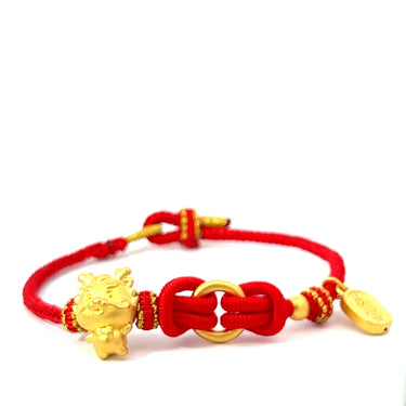 24K DRAGON CHARM BRACELET