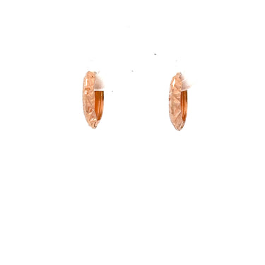 ROSE SHIMMER HOOPS EARRINGS